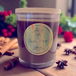 9oz Christmas Morning- Gingerbread Coffee Cake Scented Soy Wax Candle